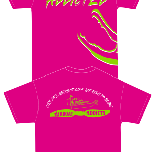 Airboat Addicts Heliconia Get Addicted Gator Wrap We Ride to Slide SS T Shirt