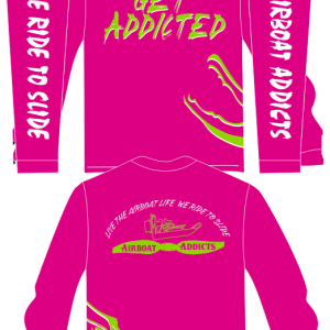 Airboat Addicts Heliconia Get Addicted Gator Wrap We Ride to Slide LS T Shirt